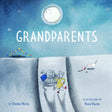 Cover of the book Grandparents showing a dancing elderly couple under the full moon and stars at night.