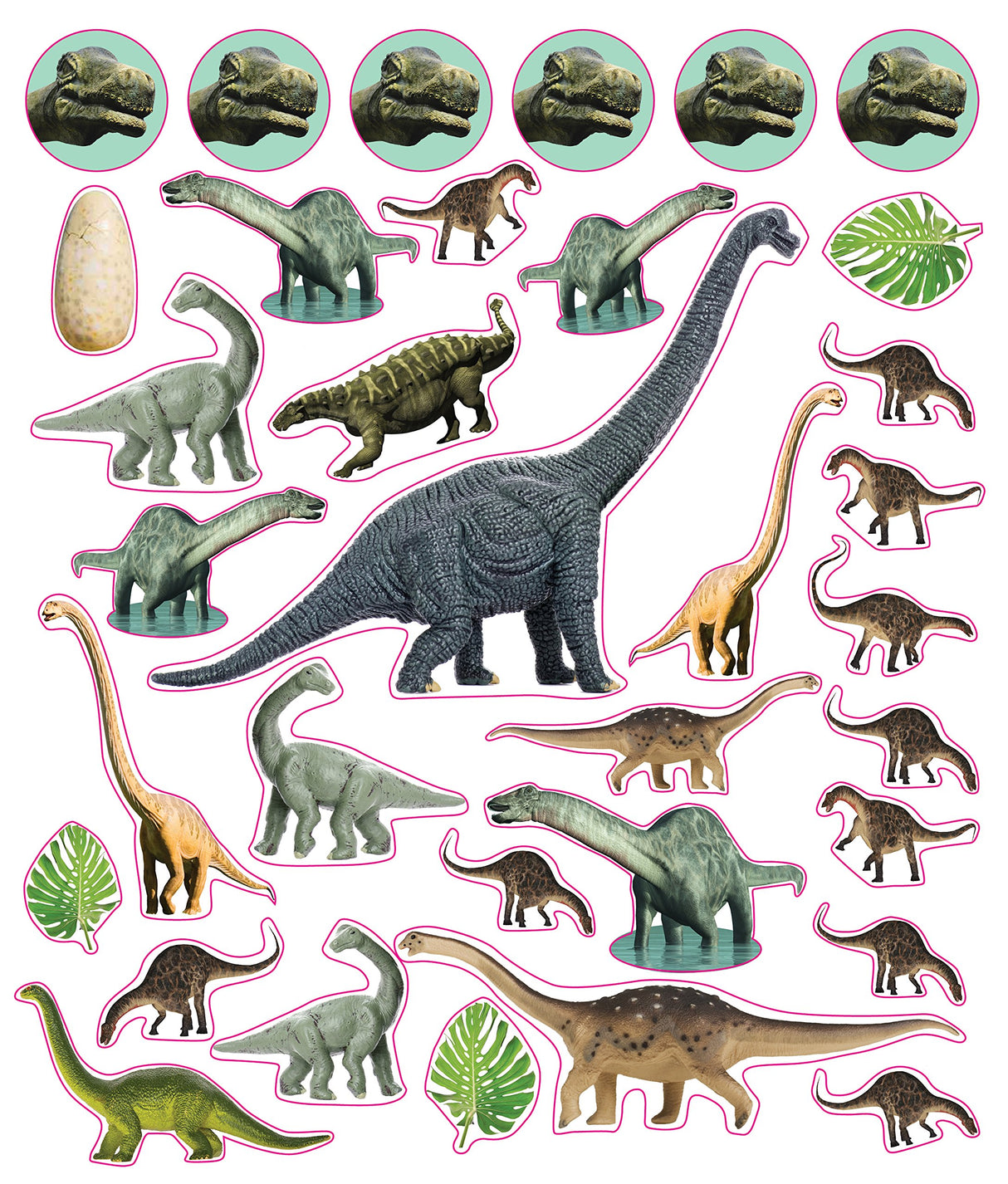 Eyelike Stickers: Dinosaurs featuring detailed, reusable dinosaur and plant stickers for creative prehistoric scenes.