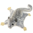 Sugar Glider Squeek plush toy with velvety fur, curled tail, large eyes, and soft fabric glide wings.