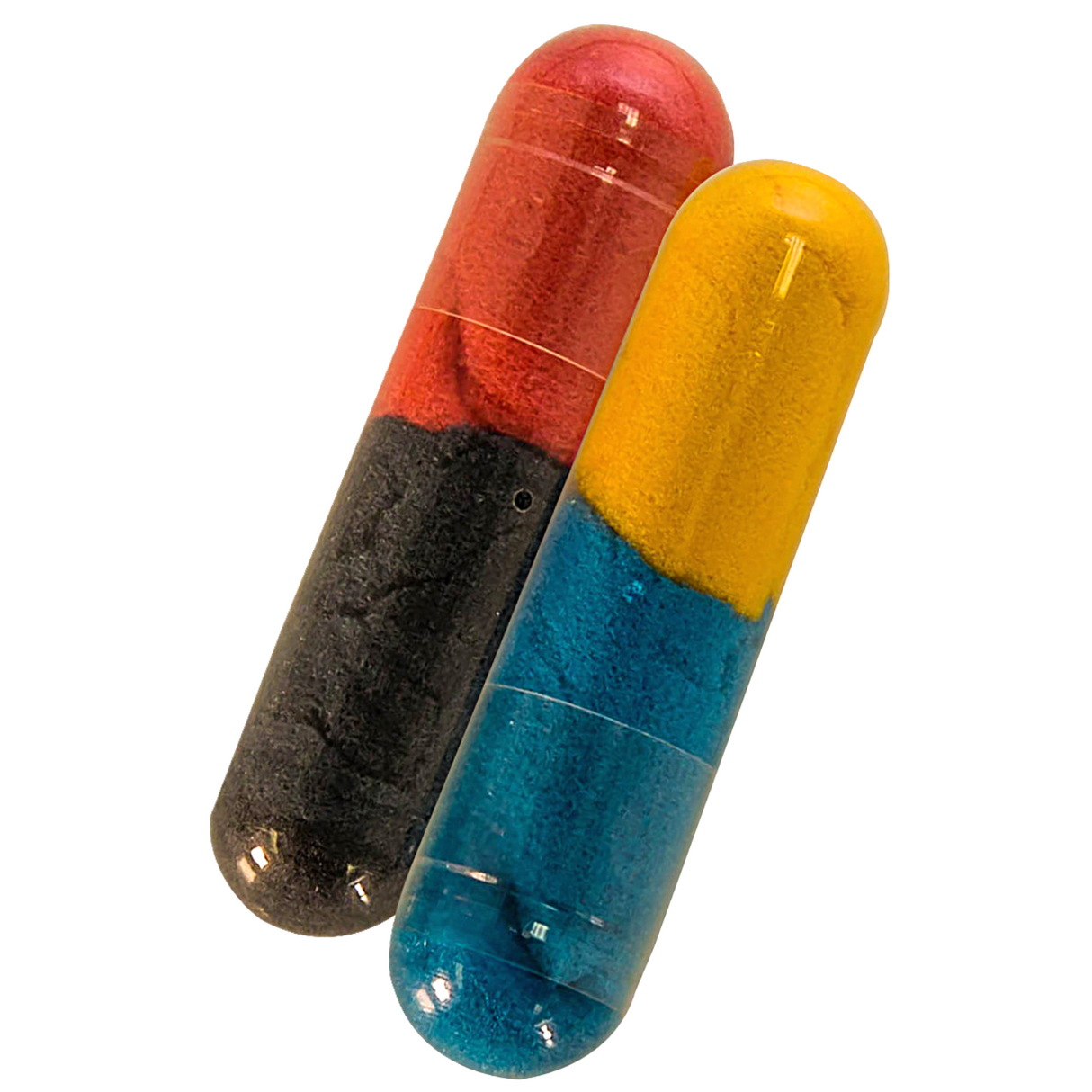 Bath Beans Sea Creatures colorful capsules that dissolve in warm bathwater releasing fun sponge toys for children.