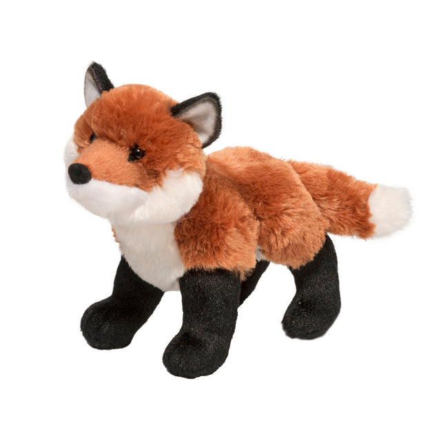 Fox Francine plush toy with soft tri-color fur, realistic details, and a friendly, playful expression.