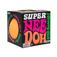 NeeDoh Super groovy glob toy in colorful packaging, perfect for squeezing, stretching, and sensory play for ages 3+