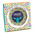 Mozi - Iridescent sensory spring toy in colorful geometric packaging, perfect for fidgeting and fun motion.