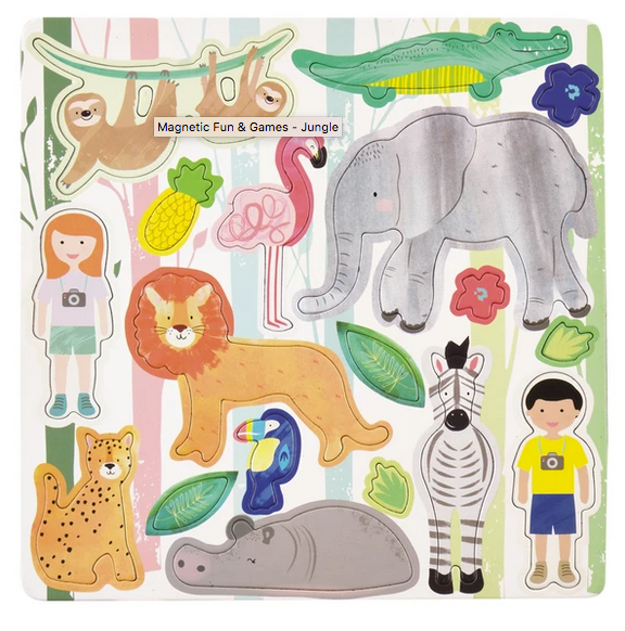 Magnetic Games | Jungle featuring colorful magnetic jungle animals and characters for creative play and learning.
