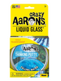 Crazy Aaron’s Liquid Glass Falling Water Thinking Putty in crystal-clear blue with iridescent edges for relaxing play.