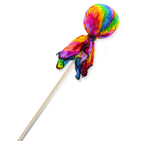 Two Bros Arrow | TieDye rainbow-colored tie-dye arrow accessory for Two Bros Bows, perfect for ages 3 and up.