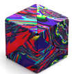 Shashibo | Chaos magnetic puzzle cube with vivid multicolor abstract design and geometric shape transformation features.
