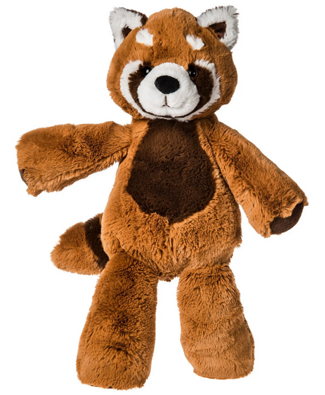 Marshmallow Red Panda plush toy with soft fabric, embroidered face, and weighted body for cuddly comfort and snuggles.
