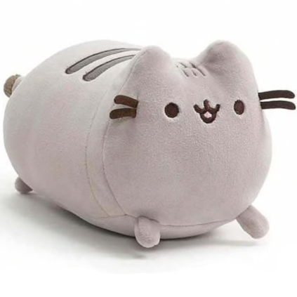 Pusheen Squisheen Log Small plush toy with a soft, squishy texture and Pusheen’s signature smiling face design.