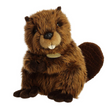 Beaver plush with soft brown fur, lovable face, and detailed tail, perfect for hugging and woodland decor.