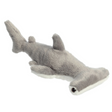 Hammerhead Shark Hamlet plush toy with soft grey and white fabric, adorable expression, and bean pellets for stability.