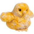 Yellow Chick plush toy featuring soft mottled yellow and white fur, perfect as a cuddly springtime companion.