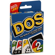 DOS card game box featuring colorful number and action cards, suitable for 2 to 4 players, ages 7 and up.