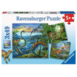 49pc Dinosaur Puzzles featuring two 49-piece dinosaur-themed puzzles for ages 5 and up by Ravensburger.