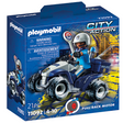 City Action | Police Quad with policewoman figure and pullback motor for action-packed play, 21 pieces included.
