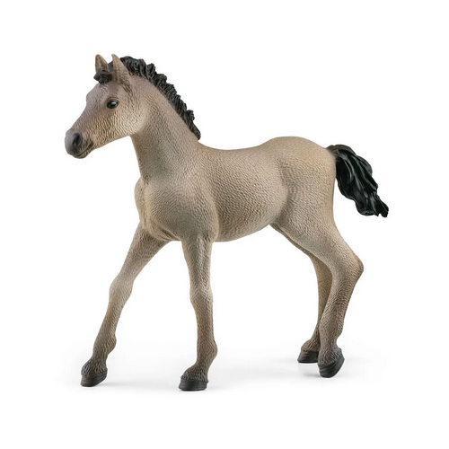 Hand-painted Criollo Definitivo Foal figurine showing a young horse with detailed texture and black mane and tail.
