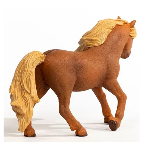 Island Pony Stallion figurine with thick mane and tail, sturdy build, perfect for ages 5 and up.