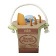 Sand Play Set with bucket, shovel, rake, and sand castle mold made from 100% recycled plastic.
