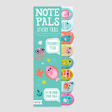 Note Pals Fish sticky tabs featuring colorful aquatic designs, perfect for marking pages and leaving notes.