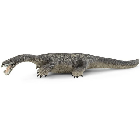 Nothosaurus toy figure with razor teeth and textured body, realistic sea predator for dino enthusiasts and storytellers.