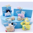 Kitty Star Keychain featuring cute cat designs inside star-shaped charms with keyring and clip attachments.