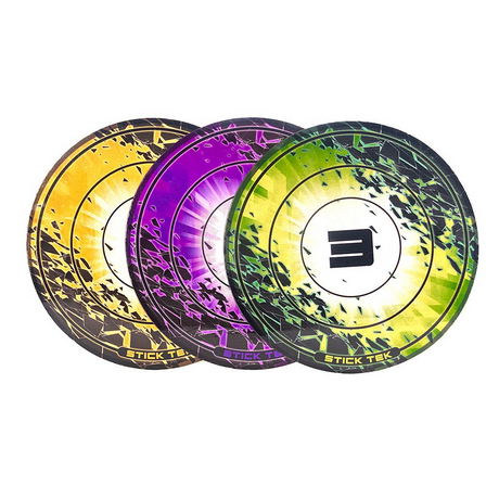 Popper Sticky Target Set with three colorful peel-and-stick targets for indoor and outdoor foam ball shooting fun.