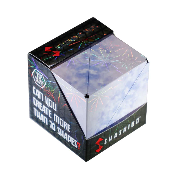 Shashibo Holographic Polar magnetic puzzle cube with reflective surface and over 70 shape transformations.
