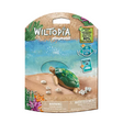 Wiltopia Giant Turtle toy with eggs and shells, eco-friendly collectible animal set for kids ages 4 and up.