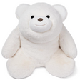Snuffles | White Large plush bear with soft white fabric and friendly face, perfect for hugging and cuddling.