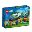 LEGO City Mobile Police Dog Training set with K9 SUV, trailer, officers, and dog training equipment for kids ages 5 and up.