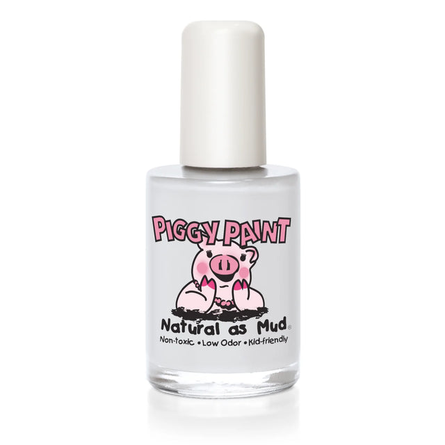 Nail Polish Snow Bunny's Perfect by Piggy Paint non-toxic, water-based, kid-friendly matte white polish 0.5 fl. oz. bottle.