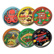 Tin Bead Game assortment with colorful tin bead maze designs, challenging skill and patience for kids ages 3 and up.