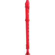 Recorder Candy Apple Red transparent recorder with cleaning rod and storage pouch for clear sound and easy maintenance