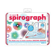 Spirograph Original Tin with precision wheels, pens, reusable putty, guidebook, and design pad for creating intricate art designs.