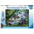 100pc Jungle Animals Puzzle featuring vibrant jungle animals with durable, extra-large pieces for children ages 6 and up