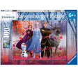 100pc Frozen Magic Forest Puzzle featuring Frozen II characters Olaf, Anna, Elsa, Kristoff, and Sven in an autumn forest scene.