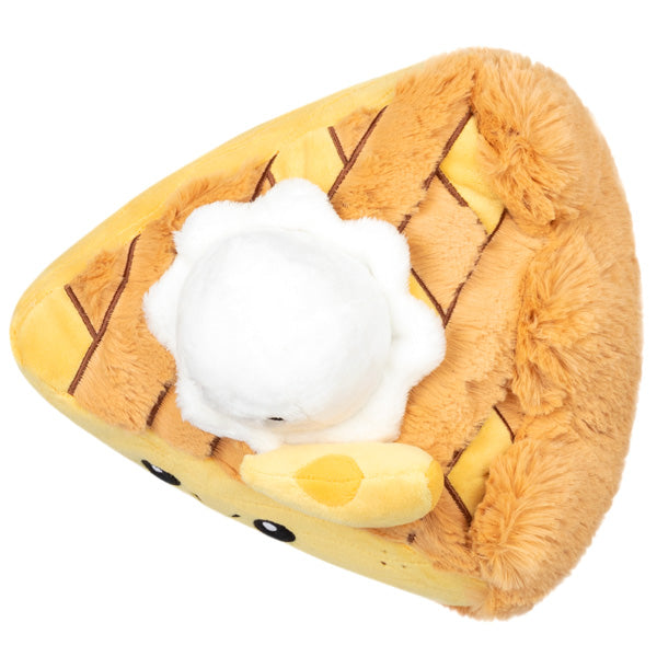 Apple Pie Mini plush slice with whipped cream and butter, cozy and soft polyester fiber toy for all ages.