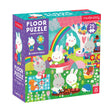Mudpuppy 25pc Garden Bunnies Floor Puzzle with oversized pieces featuring cute garden animals and scenes.