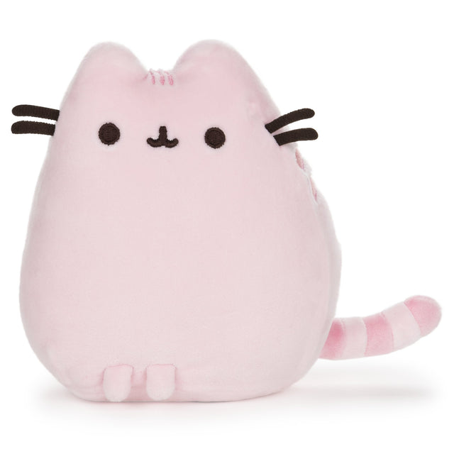 Pusheen Pet Pink plush featuring soft, squishy fabric, signature smile, and relaxed paws in a sitting pose, 6-inch height.