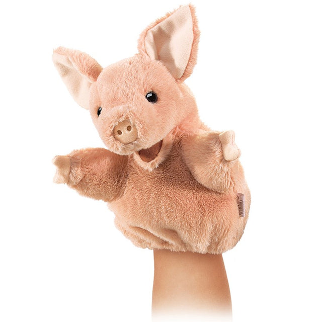 Pig Little Hand Puppet soft plush with movable mouth and front legs perfect for little hands ages 3 and up