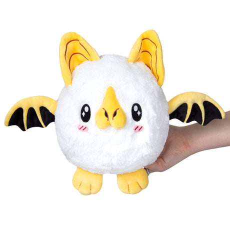 Honduran White Bat Mini plush with yellow ears and wings, made of soft polyester fiber, perfect for ages 3 and up.