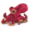 Octopus Finger Puppet, a vibrant red mini puppet perfect for marine play, measuring 5 x 5 x 3 inches, suitable for ages 3+.
