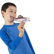 Rainbow Trout Finger Puppet shown on a child's hand, featuring shiny skin fabric and detailed fins for imaginative play.