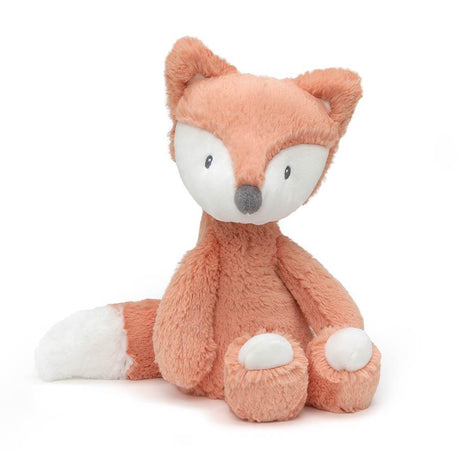 Soft Baby Toothpick Fox Emory plush in light orange and cream, perfect for cuddles and modern nursery décor.