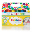 Do A Dot Art! Rainbow Markers set with 6 washable, no spill, no splash dot markers in vibrant rainbow colors.