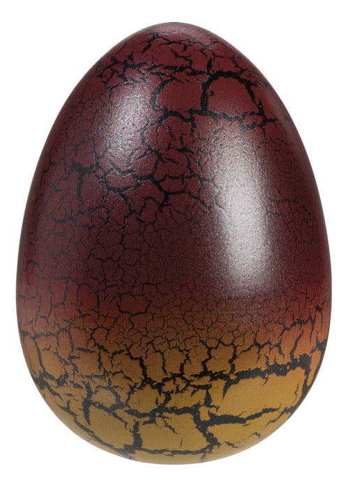 Hatchin Grow Dragon Ginormous egg with red and gold crackled design ready to hatch and grow up to 10 inches tall.