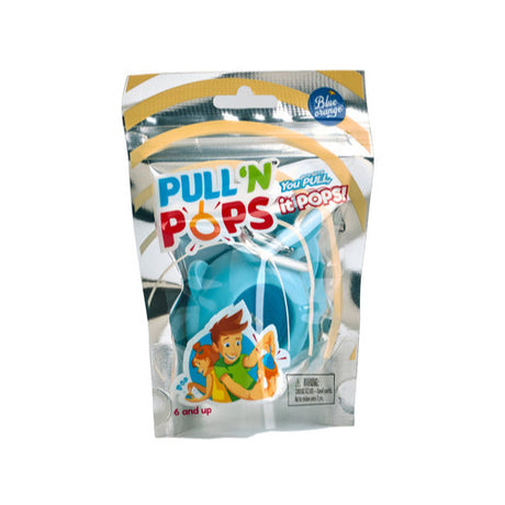 Pull 'n Pops Keychain in blue packaging showing the sensory fidget toy for popping and pulling fun.