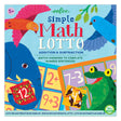 Simple Math Bingo game box showing colorful animal illustrations and math problems for addition and subtraction play.