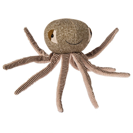 Sir Saltz Octopus plush toy with striped tentacles and two-tone heather fabric, featuring embroidered details.