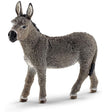Donkey figurine with detailed fur texture, standing on a white background, showcasing a balanced and sure-footed pose.